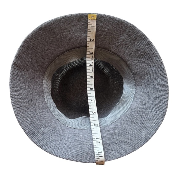 OLD NAVY Gray Fedora Bucket Hat with Black Bow Trim Women’s OS - Picture 6 of 6